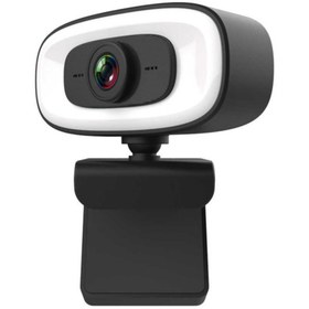 Resim Cep prime Pc-10 Mikrofonlu Işıklı Kamera Webcam 2k Hd Görüntü Kalitesi 2560*1440p Çözünürlük 360° Hareketli 