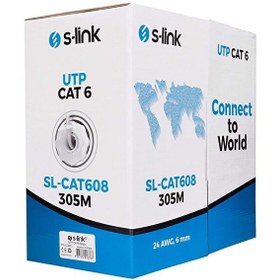 Resim S-Link Sl-Cat608 305M Gri Utp Cat6 Kablo 