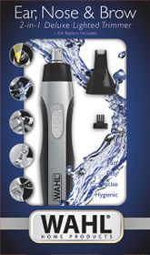 Resim Wahl 05546-1716 2 in 1 Kaş Burun Kulak kılı kesme makinesi 