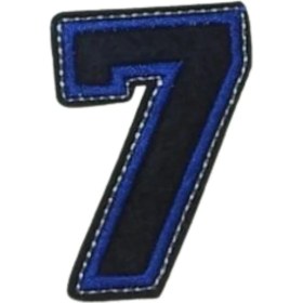 Resim Kahi-zai Aplike Ütü Ile Yapışan 7 Rakamı Arma 2x5 cm 