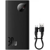 Resim Baseus Premium 30W 10000MAH Dijital Göstergeli Taşınabilir Powerbank, Super Vooc Hızlı Powerbank 
