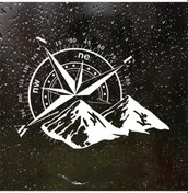 Resim Beyaz-30cmx22.5cm-jp Dış Dekorasyon Kalıp Kesim Vinil Çıkartmaları Çeşitli Boyutlarda Pusula Rüzgar Gülü Su Geçirmez 