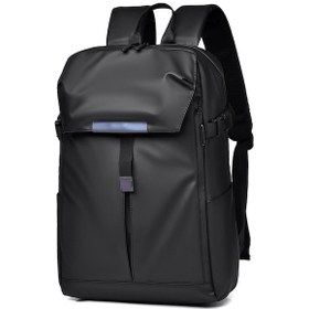 Resim Qingmipy Motosiklet Sırt Çantası Su Geçirmez Oxford Kumaş, Çoklu Cep, Günlük Gereçleri Taşıma, Siyah-gri-mavi-kahverengi Gri Siyah 