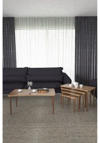 Resim Aleyna 5li Orta Sehpa ve Zigon Sehpa Ahşap Ayaklı Sehpa – Ceviz 