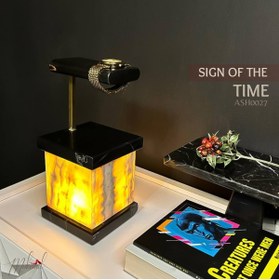 Resim MÜKEMEL Lüks Mermer Saat Standı LED Işıklı Eşsiz Dekor- Mükemel orijinal tasarım 
