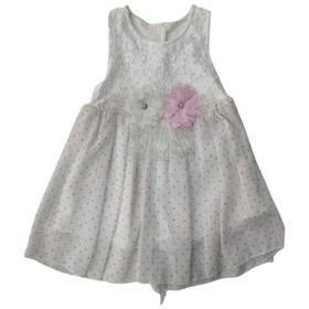Resim Cebeciticaret Kız Bebek Elbise Şifon Ekru 