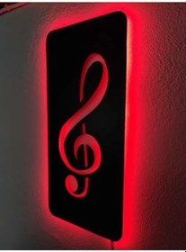 Resim Sol Anahtar Led Işıklı Tablo Kırmızı 55x25 cm, TYC00113521128 