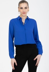 Resim PERA MODA Önü Kısa Arkası Uzun Jessica Gömlek 