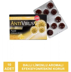 Resim Cistus Antivirus Ballı Limonlu Pastil 10 Adet 