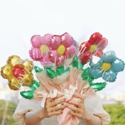 Resim 15 adet, Alüminyum Folyo Çiçek Balon Seti, Buket Şekilli Tatil Balonları, Sevgililer Günü, Doğum Günü, Anneler Günü, Mezuniyet Töreni, Düğün, Öğretmen Şükran Günü için Uygun 