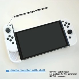Resim Cloud011 Nintendo Switch Oled Taşınabilir Ayrılabilir Beyaz Yumuşak Koruma Kılıfı 