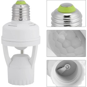 Resim Asseds Store E27 360 Derece Algılama Hareket Sensörlü LED Duy Kızılötesi Hareket Sensörlü Lamba Duyu Yüksek Hassasiyetli Güvenli ve Enerji Tasarruflu 