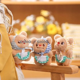 Resim Silver1 Iyi Şanslar Bebek Sevimli Karikatür Peluş Bebek Çanta Kolye Kız Öğrenci Bebek Asılı Anahtar (Yurt Dışından) 