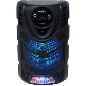 Resim Torima GTS-1957 Taşınabilir RGB LEDli Bluetooth Hoparlör USB-TF Siyah 