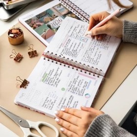Resim 2026 18X20 Spiralli Haftalık Kare Ajanda 12 Aylık - Gün Batımı 
