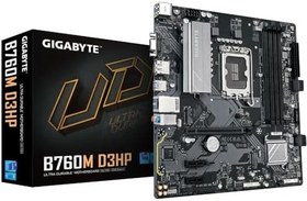 Resim GIGABYTE B760M D3HP LGA1700 DDR5 7600MHz(OC) PCIe 4.0 M.2 NVMe Gigabit LAN mATX Anakart 