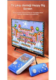 Resim Qasul S1 3" 666 Oyun 2 Kumandalı Video Oyun Konsolu 