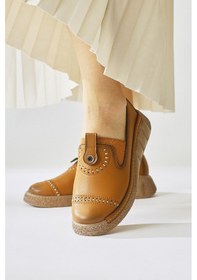 Resim Bethina Taba Perçin Detaylı Lazer Delikli Babet 001 