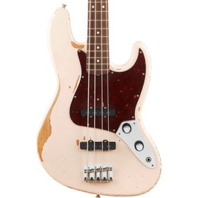 Resim Fender Flea Jazz Bass 4 Telli Bas Gitar - Shell Pink / Rosewood 