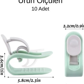 Resim Privo 10 Adet Mandallı Yorgan Sabitleme Klipsi | Nevresim ve Çarşaf Kaydırmaz Tutucu 