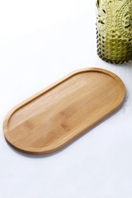 Resim E&D Collection Bev Kitchen Bölmesiz Bambu Yağdanlık Altlığı & Sunumluk ahşap 