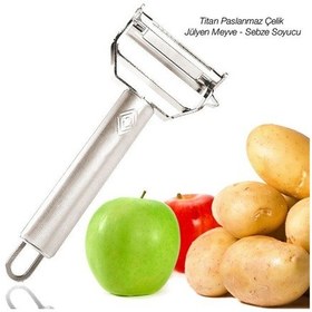 Resim Jülyen Meyve Sebze Soyucu Titan Paslanmaz Çelik 