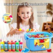 Resim 26 adet/12 adet, İki Boyut, Büyülü Peri Suyu Elf DIY Seti - Her Şişede 100 Ml Büyülü Suyu - 3D Kalıplar, El Yapımı DIY Oyuncaklar - Parti Hediyeleri İçin Uygun - Doğum Günü Hediyeleri - Noel ve Cadılar Bayramı Hediyeleri Seti 