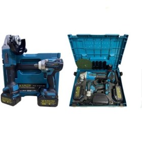 Resim Hsgl HKT 602 Akülü Set Somun Sıkma + Avuç Taşlama 58VS 3000MAH 2 Akü + Şarj Cihazı Dahil 