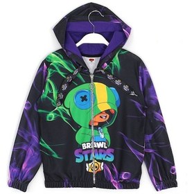 Resim Brawl Stars Leon Baskılı Erkek Çocuk Ceket 4 - 8 Yaş Aralığı 