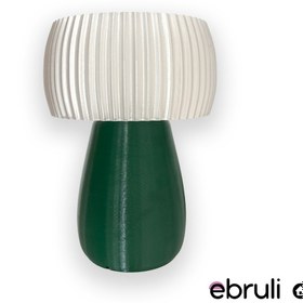 Resim Ebruli RAYNA YEŞİL ABAJUR 