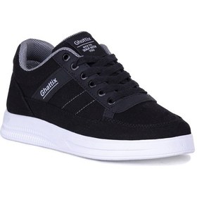 Resim Ghattix Erkek Yazlık Günlük Keten Sneaker Ayakkabı Siyah Siyah Siyah Siyah 