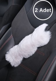 Resim TASARIM ARABAM ATİKE ELİF AKIN Daisy Kürk Kemer Konforu Gri 2 Adet 
