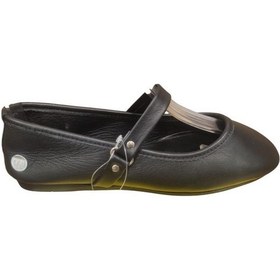 Resim Mammamia D25ya-7100 Yumuşak Deri Kadın Babet Ayakkabı Siyah 