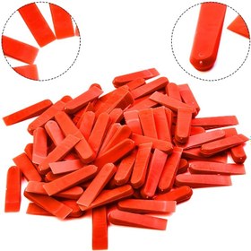 Resim 200 adet Yeniden Kullanılabilir 5mm Plastik Fayans Kama Aralayıcı Düzleştirme Klipsleri Zemin Yerleştirici Seramik Fayans Düzenleme İnşaat Aracı 