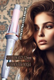 Resim Shibowavy Otomatik Saç Maşası - Kalın Su Dalgası 32mm Extra Uzun Başlıklı 