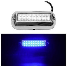 Resim Pazly Paslanmaz Çelik 27 Led Su Geçirmez Tekne Aydınlatma Lambası - Mavi Işık, Ip68 Transom 