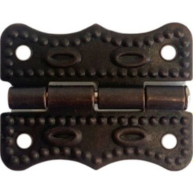 Resim Papatya Bronz Tavla Menteşesi Mobilya Kutu Menteşesi 2 Adet Bronz En:3cm Boy:2cm 