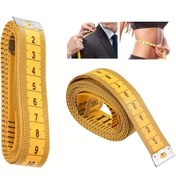 Resim 3.05 metre/3.0 metre Çift Ölçekli Esnek Terzi Cetveli Pozitif Kilitleme ile - Parlak Sarı Gövde, Kumaş ve Giysi Değiştirme için Ölçüm Bandı, İnce İnç & cm Ölçeği, Dayanıklı & Kolay Okunur, Terzilik Gereçleri, Dikiş Aksesuarları 