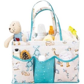 Resim Premium Geniş Çok Gözlü Bölmeli Anne Bebek Bakım Çantası Düzenleyici Çok Renkli 