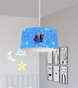 Resim BAMBAŞKA MODA BEBEK VE ÇOCUK ODASI Karlar Ülkesi Desenli Avize 