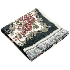 Resim Lüks Gülce Şönil Seccade Siyah 