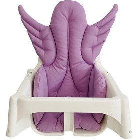 Resim Pamuk Atölyesi Antilop Melek Kanatlı Küçük Mama Sandalyesi Minderi - Mor 