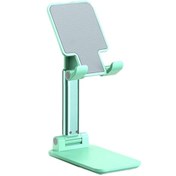 Resim mrtbilisim Cep Telefonu Sabitleyici Stand Katlanabilir Ayarlanabilir Telefon Standı Yeşil Renk Teleskopik 
