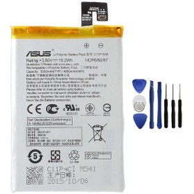 Resim Asus Zenfone 2 Max Zc550Kl Batarya Pil C11P1508 Tamir Seti 