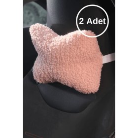 Resim Teddy Boyun Yastığı Pembe 2 Adet 