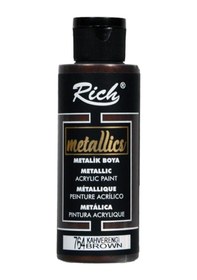 Resim Rich Metalik Akrilik Boya Kahverengi 120Ml 