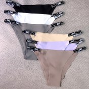 Resim 6 Adet Kadın Buz İpeksi Dikişsiz Külotlar - Yumuşak Nefes Alabilir Düşük Bel Bikini Küpeler, 6 Renk (Siyah, Bej, Mor, Açık Gri, Beyaz, Lacivert) - Sadece Elde Yıkama, Şeffaf Olmayan, Minimalist Tarz, Rahat İç Çamaşırları | Zarif Esneklik | Kaliteli İşçilik 