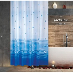 Resim Zethome Jackline Banyo Duş Perdesi 5020 Tek Kanat 1X120X200 