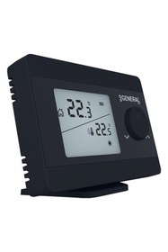 Resim GENERAL HT250 RF Kablosuz Dijital Oda Termostatı - Siyah 