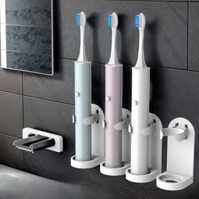 Resim 2 adet Duvara Monte Elektrikli Diş Fırçası Tutucuları, Kendinden Yapışkanlı Düzenleyici Alan Tasarrufu Sağlayıcı, Plastik, Elektrik Gerektirmez, Banyo Depolama için, Diş Fırçası Tutucu 